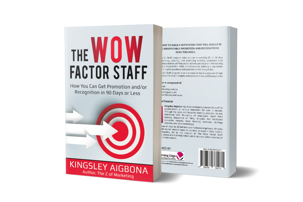 wow factor staff by Kingsley Aigbona